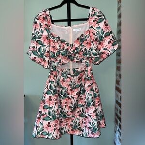 Moodie floral print cut out dress | size Medium